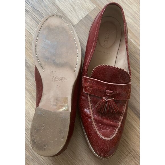 J.‎ Crew crackled Biella Loafer with tassels size 9.5 - Picture 5 of 6